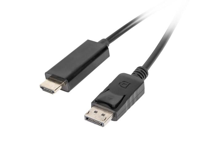 Кабел Lanberg display port (M) V1.1 -> HDMI (M) cable 1.8m, black