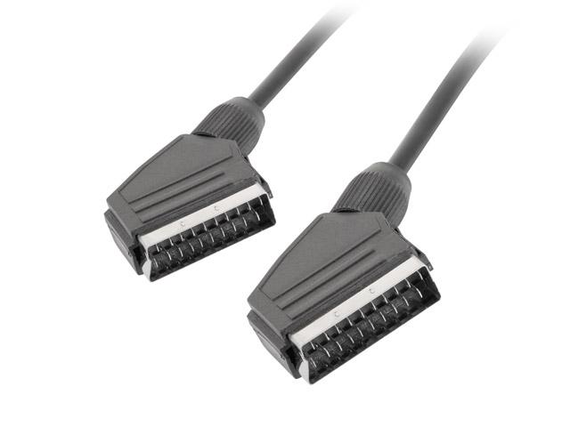 Кабел Lanberg cable SCART-SCART (EURO-EURO) 3m