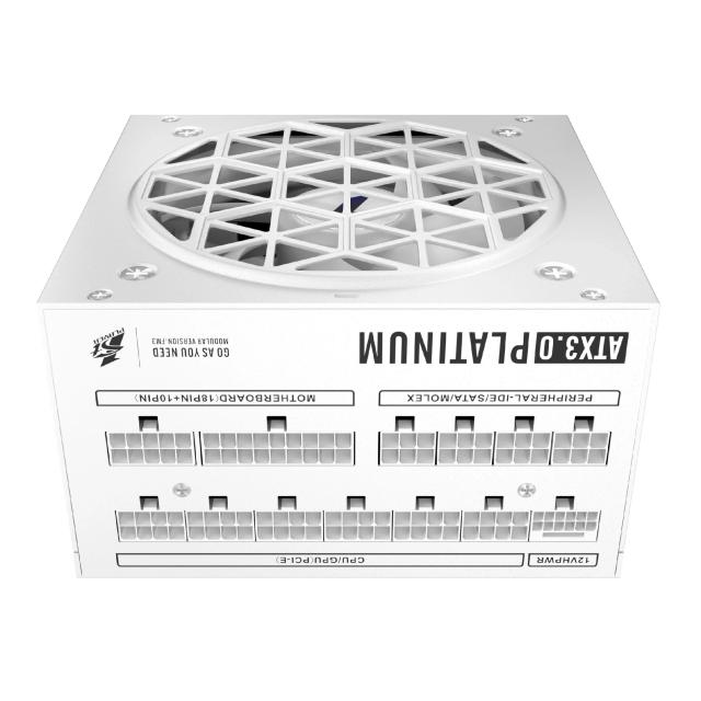 Захранване 1stPlayer NGDP1000, 1000W 80 Plus Platinum, PCIe Gen5, ATX 3.0, Бяло