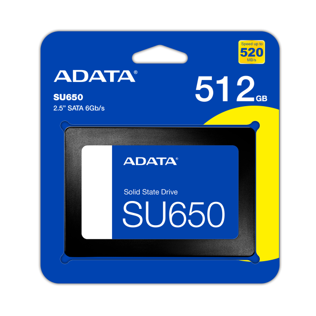 ADATA SU650, SSD 2.5", 3D NAND, 512GB, SATA 6Gb/s