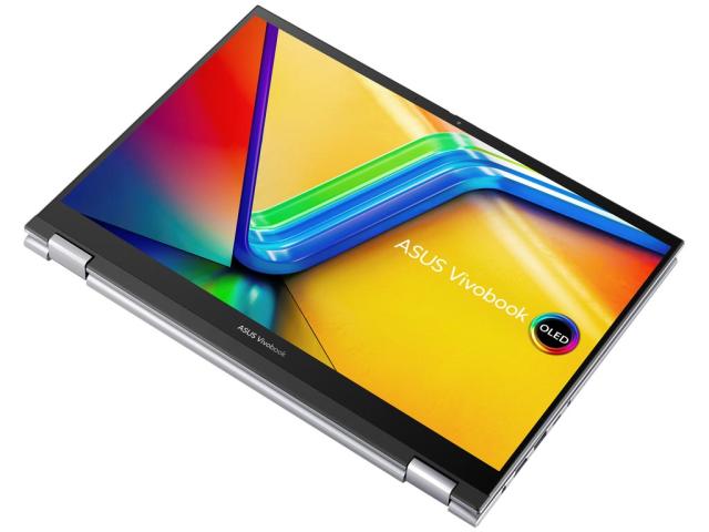Лаптоп ASUS Vivobook S 14 Flip TN3402YA-OLED-KN731W, (8-ядрен) AMD Ryzen 7 7730U (2.0/4.5GHz, 16M), 14.0" (35.56 cm), 2.8K, Touch Screen, AMD Radeon RX Vega 8, 16GB DDR4, 512GB SSD, Windows 11 Home