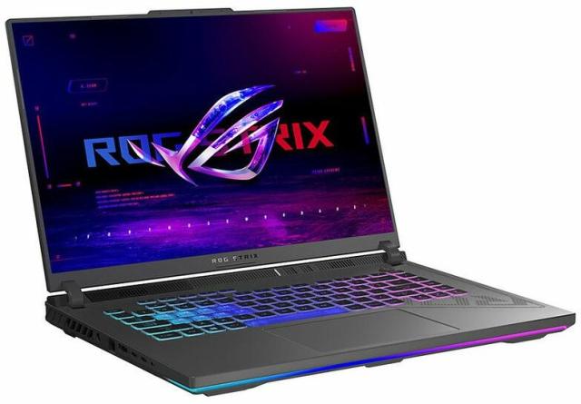 Лаптоп ASUS ROG STRIX G16 G614JU-N3170 (10-ядрен) Intel Core i5-13450HX 2.4/4.6GHz, 16.0" (40.64 cm) FHD+ 165HZ, 16GB DDR5, 1TB, NVIDIA GeForce RTX 4050 6GB GDDR6, GRAY RGB KB, Free DOS