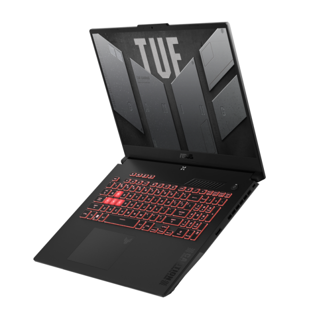 Лаптоп ASUS TUF GAMING A17 FA707NV-LL017 (8-ядрен) AMD Ryzen 7 7735HS 3.2/4.75GHz, 17.3" (43.94 cm) WQHD, IPS 240Hz, 16GB DDR5, 1TB SSD,  NVIDIA GeForce RTX 4060 8GB GDDR6, Free DOS