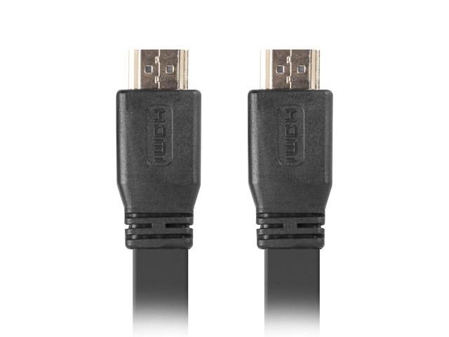 Кабел Lanberg HDMI M/M V2.0 cable 5m,  4K flat, black