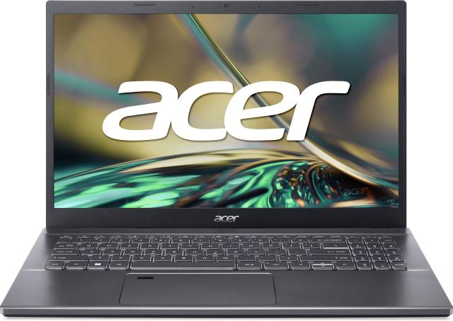 Лаптоп Acer Aspire 5 A515-57-753J, Intel Core i7-12650H 10C (2.3/4.7GHz, 24MB Cache) 15.6" (39.62cm) Full HD, 16GB DDR4, 512GB SSD NVMe, 1x USB-C, Free DOS