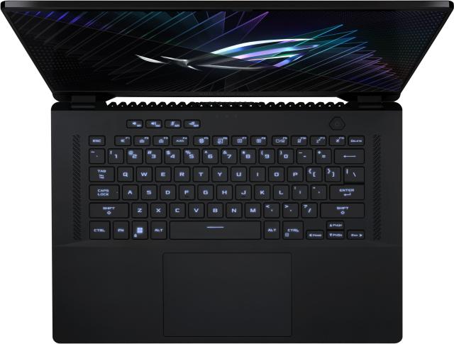 Лаптоп ASUS ROG Zephyrus M16 (2023) GU604VY (14-ядрен) Intel Core i9-13900H (2.6 GHz up to 5.4 GHz, 24MB Cache), 16.0" (40.64 cm) QHD+ 16:10/240Hz/Mini LED, 32GB DDR5, SSD 2TB SSD PCIe 4.0 NVMe M.2, NVIDIA GeForce RTX 4090 16GB, Windows 11 Pro