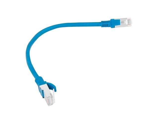 Кабел Lanberg patch cord CAT.5E FTP 0.25m, blue