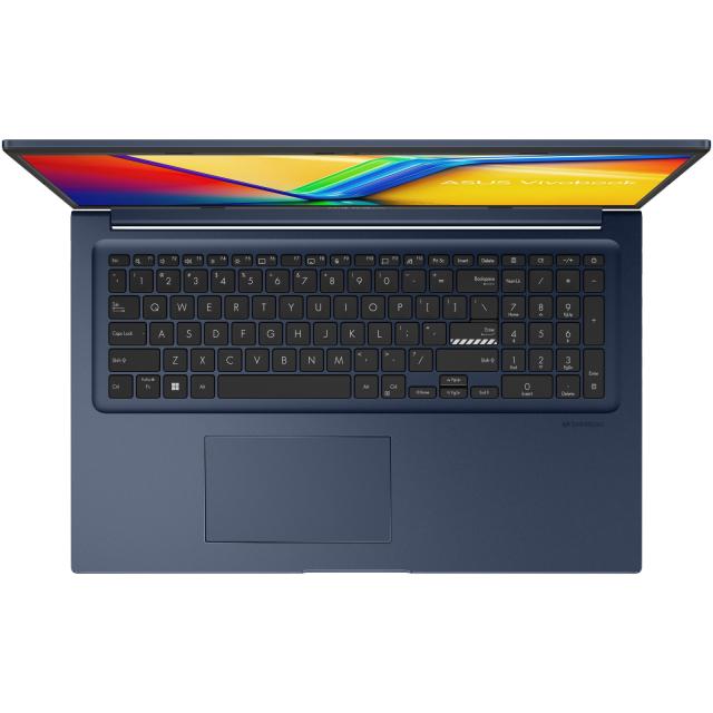Лаптоп Asus Vivobook 17 X1704VA-AU521 (10-ядрен) Intel Core i7-1335U 1.7/5.0GHz, 17.3" (43.94cm) Full HD Anti-Glare, 16GB DDR4, 512GB SSD NVMe, Free DOS