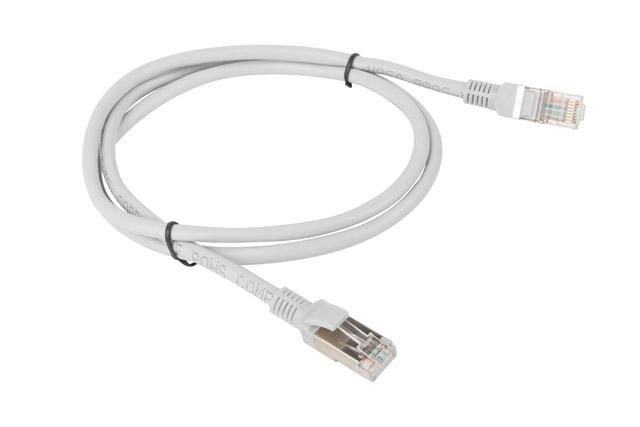 Кабел Lanberg patch cord CAT.5E FTP 1m, grey