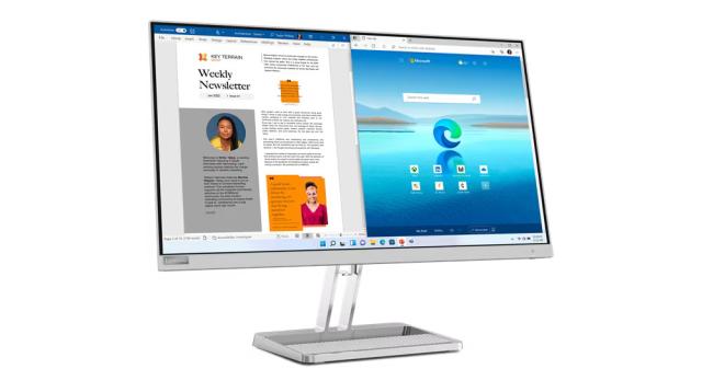Монитор Lenovo L27i-40, 27" (68.58 cm) IPS панел, 100Hz, Full HD, 4ms, 300 cd/m2, HDMI, VGA