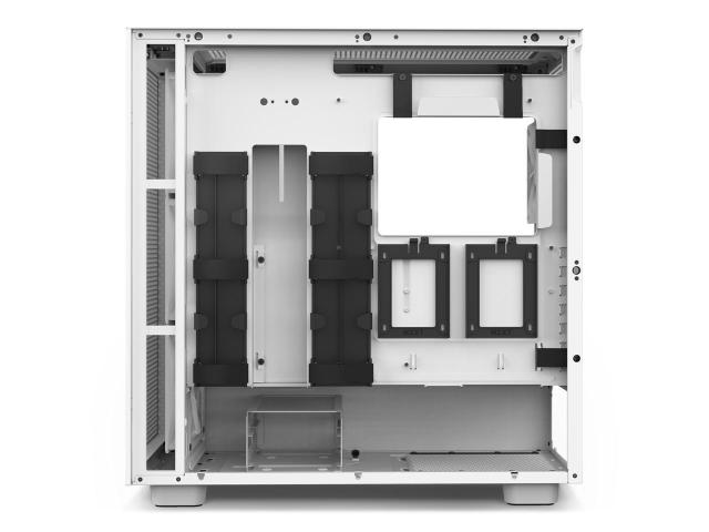 Кутия NZXT H7 Flow RGB Matte White Mid-Tower, USB 3.2 Gen 1 x2, USB 3.2 Gen 2 x1, Headset Audio Jack: x1, ATX