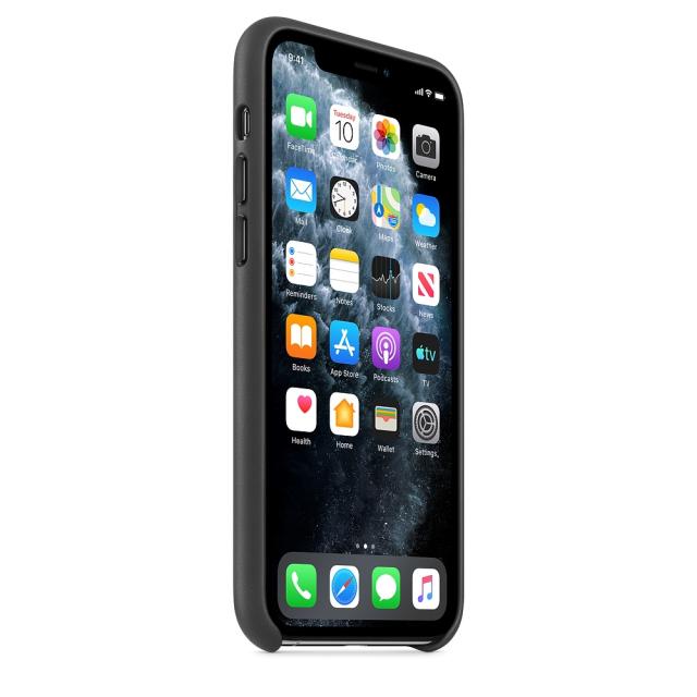 Калъф Apple iPhone 11 Pro Leather Case - Black