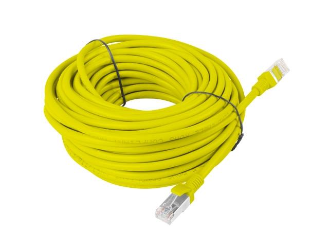 Кабел Lanberg patch cord CAT.5E FTP 15m, yellow