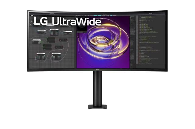 Монитор LG 34WP88CP-B, 34" (86.36cm) IPS панел, QHD, 5ms, 300cd/m2, HDMI, DisplayPort, USB-C