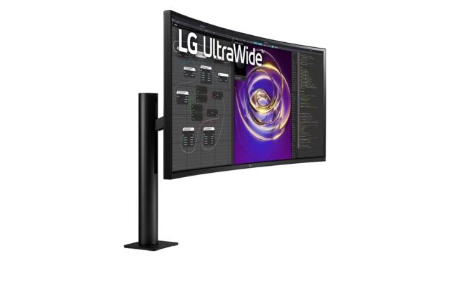 Монитор LG 34WP88CP-B, 34" (86.36cm) IPS панел, QHD, 5ms, 300cd/m2, HDMI, DisplayPort, USB-C