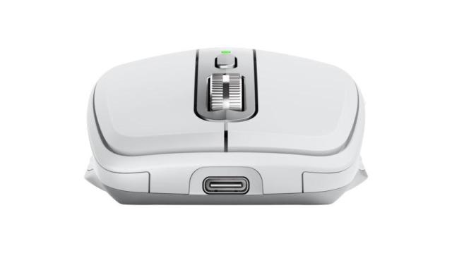 Мишка MX Anywhere 3 for Business, Bluetooth/Wireless, лазерна 200-4000 DPI, USB, Li-Po 500 mAh, сива