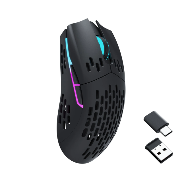 Геймърска мишка Keychron M1, Wireless, Matte Black