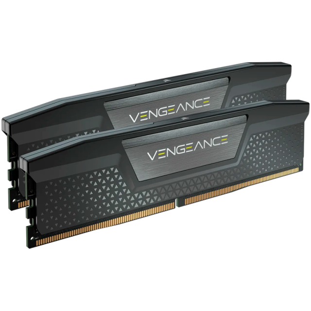 Памет Corsair VENGEANCE Black Heatspreader, 32GB (2x16GB) DDR5, 5600MHz (PC5-44800), CL36, 1.25V