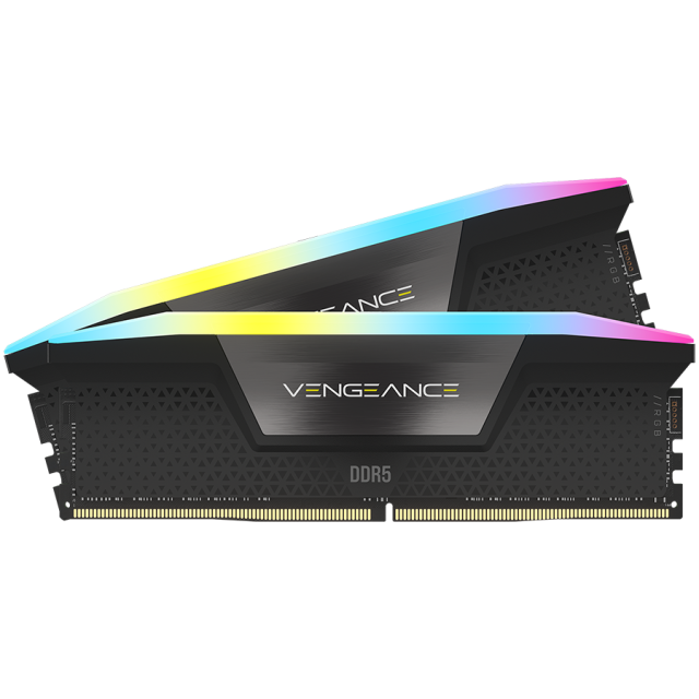 Памет Corsair VENGEANCE RGB 64GB (2x 32GB) DDR5 6000MHz, LC36, 1.4V