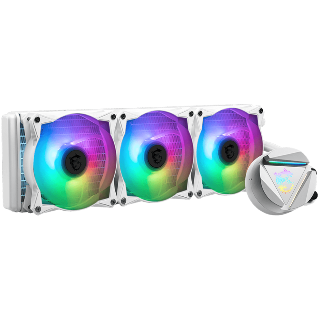 Охладител за процесор MSI MAG CORELIQUID 360R V2 WHITE Liquid Cooler, Intel LGA 115x/1200/1700/1366/2011/2066, AMD AM5/AM4/FM2+/FM2/FM1/AM3+/AM3/AM2+/AM2/TR4/sTRX4/SP3