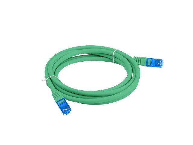 Кабел Lanberg patch cord CAT.6A FTP LSZH CCA 0.5m Fluke Passed, green