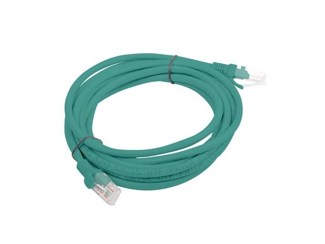 Кабел Lanberg patch cord CAT.5E 3m, green