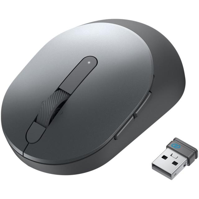 Мишка Dell Pro MS5120W, оптична (1 600 dpi), 7 бутона, Wireless/Bluetooth 5.0, USB, Titan Gray