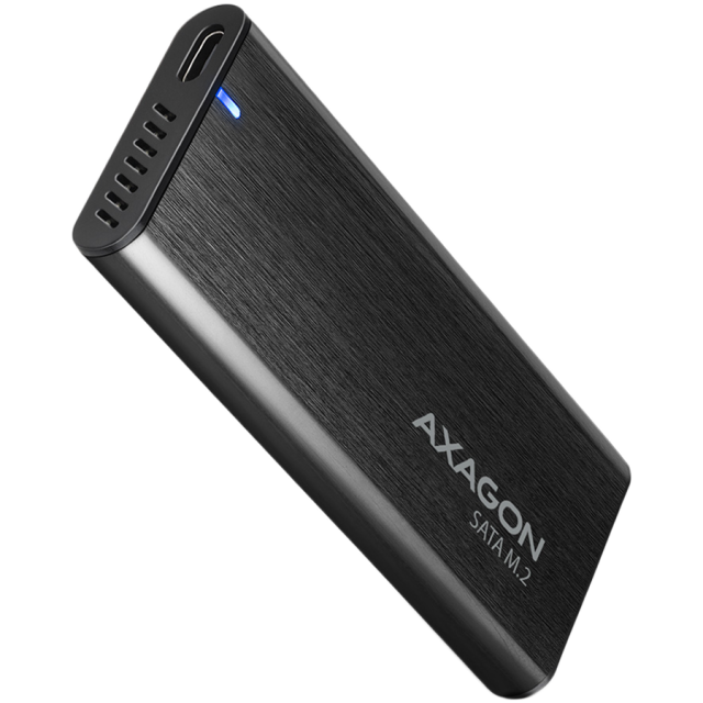 Кутия AXAGON EEM2-SBC, за M.2 (2230/2242/2280) SSD, SATA, USB-C 10 Gbps