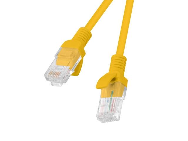 Кабел Lanberg patch cord CAT.5E 5m, orange