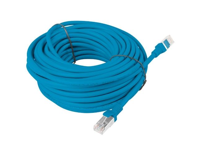 Кабел Lanberg patch cord CAT.5E 15m, blue