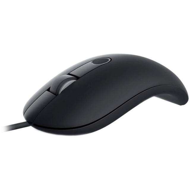 Мишка Dell MS819, оптична, 1000 dpi, четец за пръстови отпечатъци, USB, черна