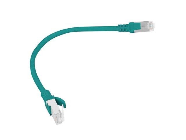 Кабел Lanberg patch cord CAT.6 0.25m, green