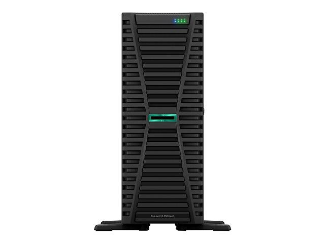 Сървър HPE ProLiant ML350 Gen11, Sapphire Rapids Intel Xeon Silver 4410Y 12C (2.0/3.9GHz, 30MB Cache), 32GB DDR5 DIMM, без HDD, 4x 1GbE, 1000W PSU Titanium, Free DOS