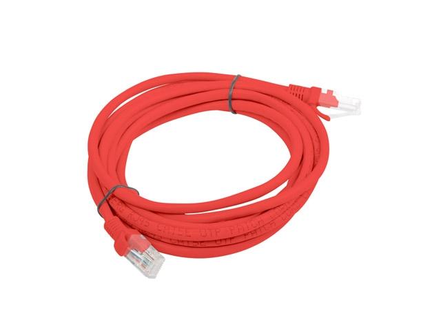 Кабел Lanberg patch cord CAT.6 3m, red