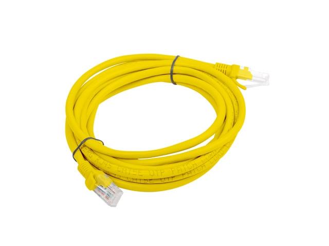 Кабел Lanberg patch cord CAT.6 3m, yellow