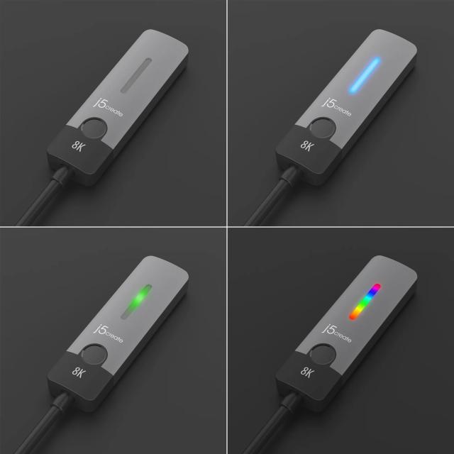 Адаптер j5create JCA157, USB-C мъжко - HDMI 2.1 женско, 8K