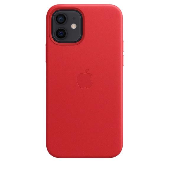 Калъф Apple iPhone 12/12 Pro Leather Case with MagSafe - (PRODUCT)RED