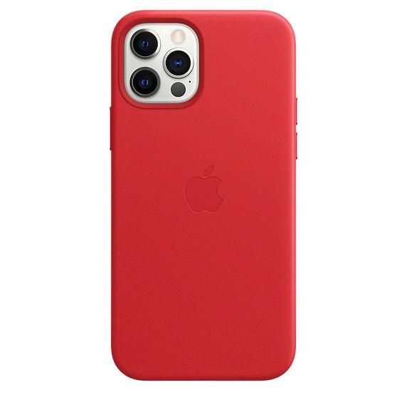 Калъф Apple iPhone 12/12 Pro Leather Case with MagSafe - (PRODUCT)RED