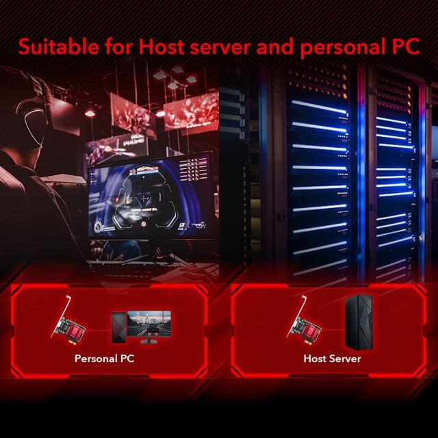Мрежова карта Cudy PE25, PCIe, 10 Mbps/ 100 Mbps/ 1 Gbps/ 2.5 Gbps