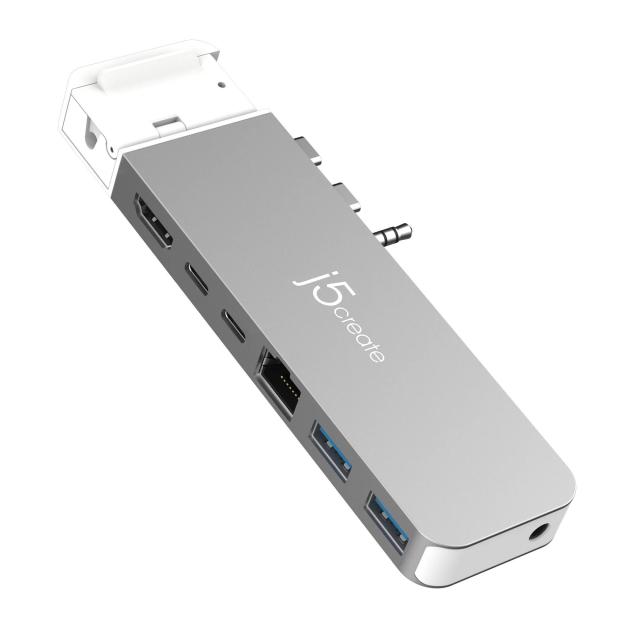 Мултипортов адаптер j5create JCD395, USB4 Hub, MagSafe Kit, За MacBook Pro 2021/2022