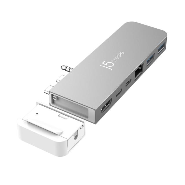 Мултипортов адаптер j5create JCD395, USB4 Hub, MagSafe Kit, За MacBook Pro 2021/2022