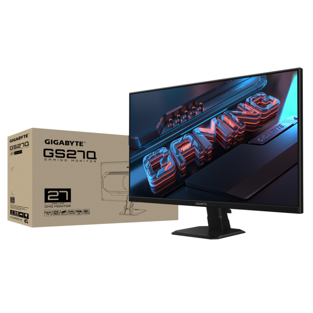 Монитор Gigabyte GS27Q, 27" IPS QHD 2560 x 1440, 100% sRGB, 170Hz, 1ms