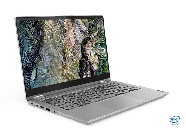 Лаптоп Lenovo ThinkBook 14s Yoga Intel Core i7-1165G7 (2.8GHz up to 4.7GHz, 12MB), 16GB (8GB+8GB) DDR4 3200MHz, 512GB SSD, 14" FHD (1920x1080) IPS Glossy, Touch, Intel Iris Xe Graphics, WLAN, BT, 720p Cam, Backlit KB, FPR, Mineral Grey, 4 cell, Win 1