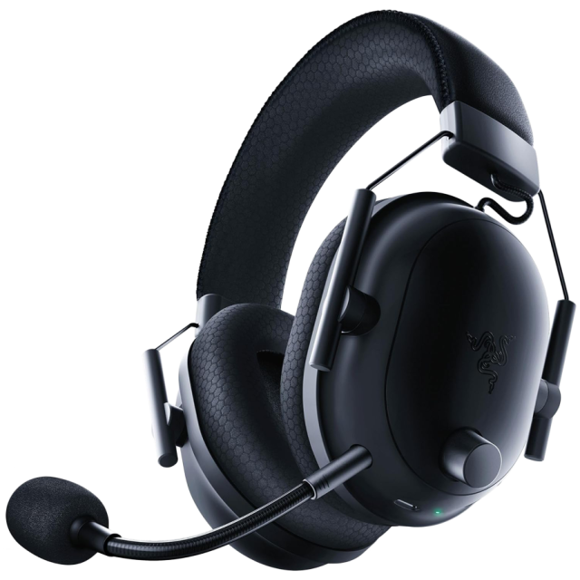 Слушалки Razer Blackshark V2 Pro (2023), USB, Wireless, Bluetooth 5.2, микрофон, виртуален 7.1 Surround, 50мм говорители, черни