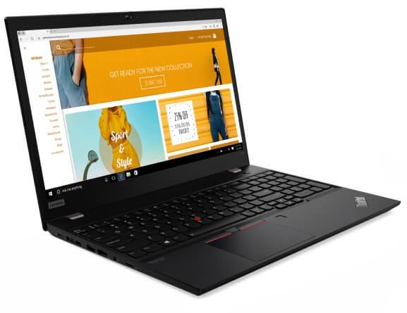 Лаптоп Lenovo ThinkPad T15 Intel Core i7-10510U (1.8Ghz up to 4.9GHz, 8MB), 16GB DDR4 2666Mhz, 512GB SSD, 15.6" FHD (1920x1080) IPS, AG, Intel UHD Graphics, WLAN, BT, SCR, FPR, IR&HD Cam, KB Backlit, 3 cell, Black, Win10 Pro, 3Y