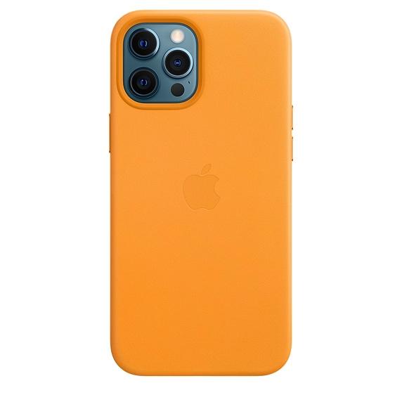 Калъф Apple iPhone 12 Pro Max Leather Case with MagSafe - California Poppy (Seasonal Fall 2020)