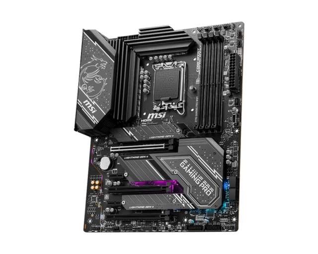 Дънна платка MSI Z790 GAMING PRO WIFI, LGA1700, DDR5, PCI-E 4.0, 4x SATA 6Gb/s, 4x M.2 slots, 1x USB Type-C, Wi-Fi 6E, Bluetooth 5.3, ATX