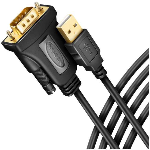 Кабел Axagon USB-A към RS 232 ADVANCED ACTIVE ADAPTER