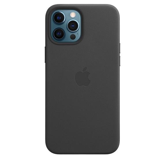 Калъф Apple iPhone 12 Pro Max Leather Case with MagSafe - Black