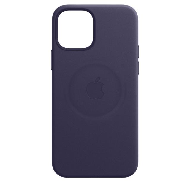 Калъф Apple iPhone 12 Pro Max Leather Case with MagSafe - Deep Violet